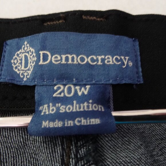 Democracy Jegging Jeans Women's Plus Size 20W Blue Denim Stretch Booty Lift - Picture 8 of 12